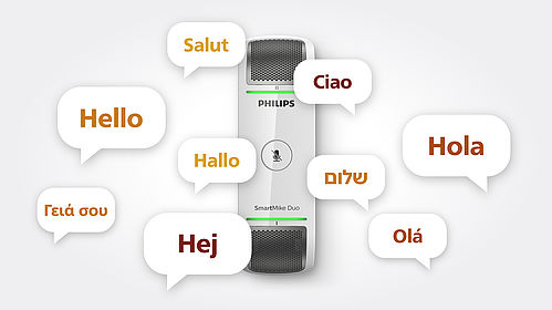 SmartMike is available in multiple language